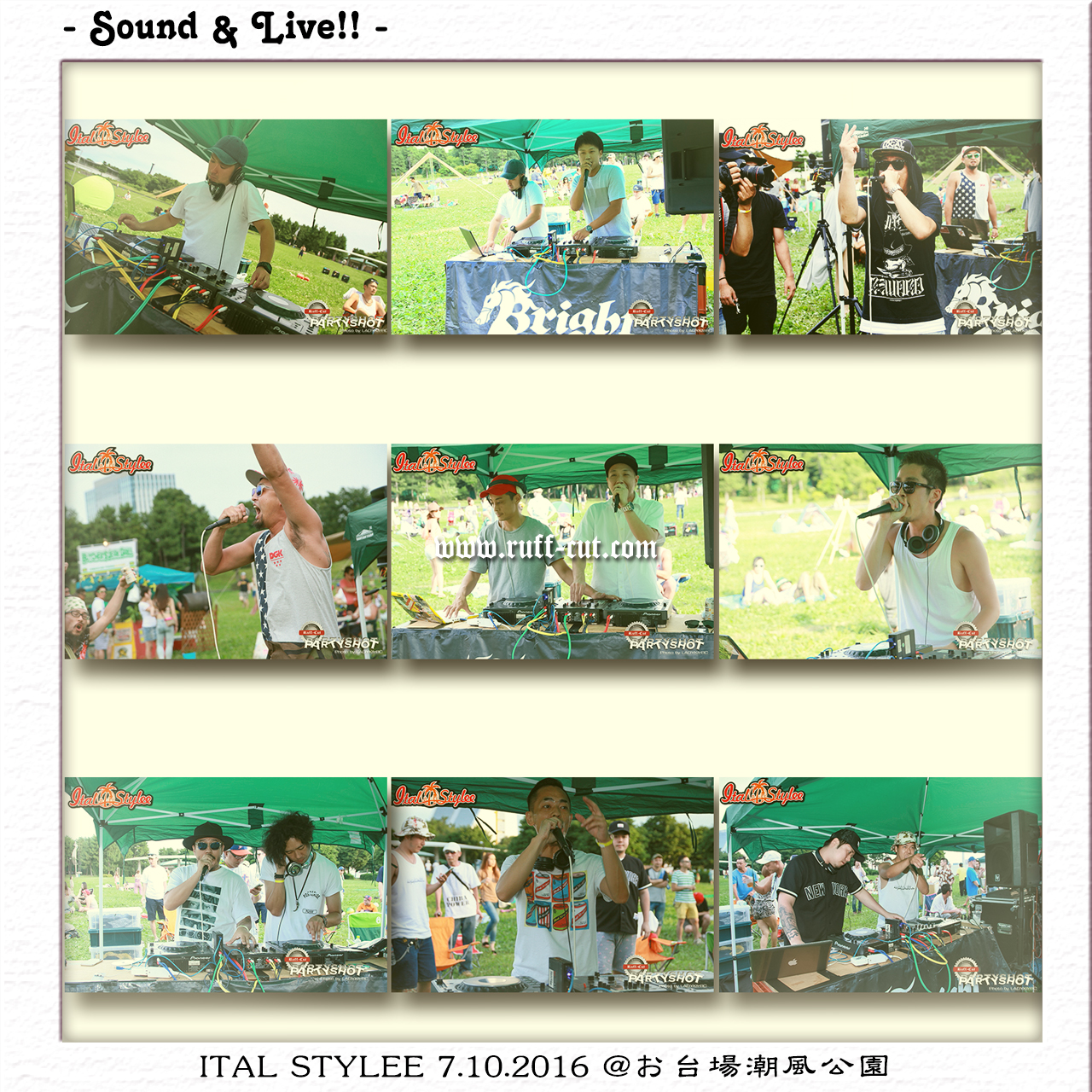 【SOUND & LIVE】7/10(SUN) ITAL STYLEE 2016 @お台場潮風公園