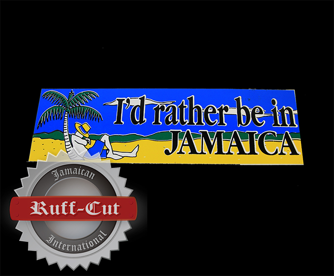 【ステッカー】I'd rather be in JAMAICA