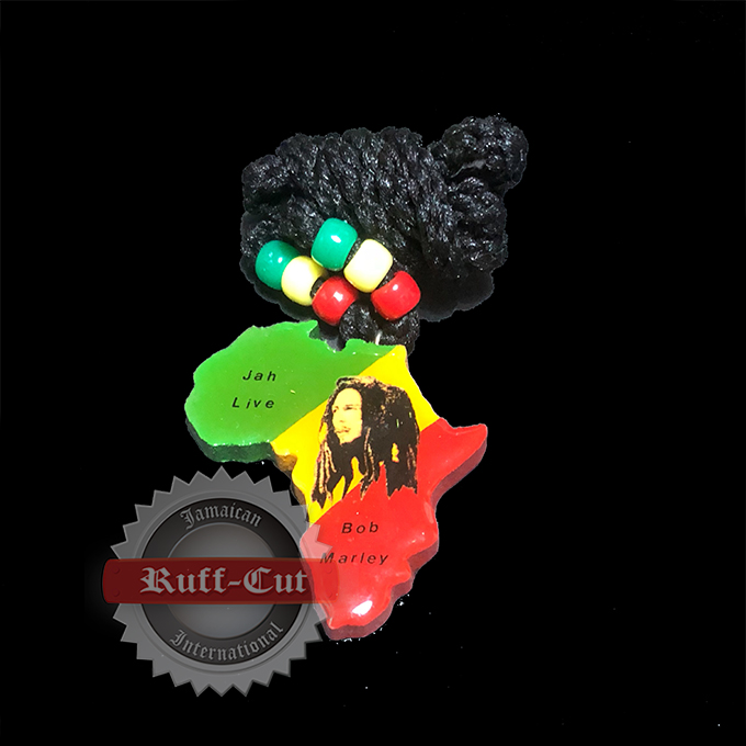 【ネックレス】ウッド BobMarley　Jah Live